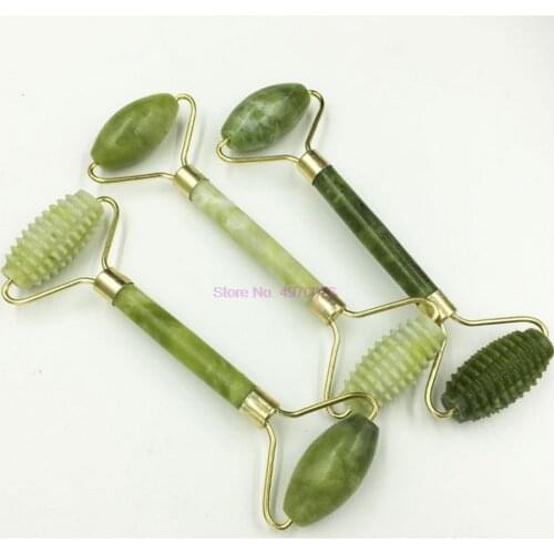 100pcs Green Roller Massager Eye Neck Health Care Thin Face Beauty Skin Care Tools Brush