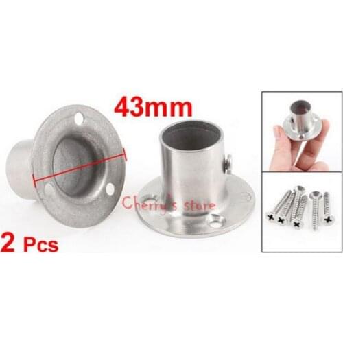 2 Pcs 19mm x 30mm Stainless Steel Clothes Lever Socket Pipe Weld Neck Flange