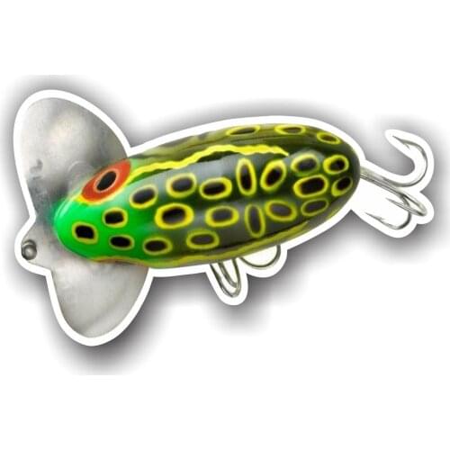 3" Shake bug sticker treatment box Luers fishing boat truck Baits Lure car