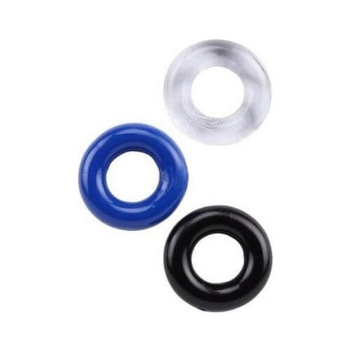 3pcs/set Silicone Cock Rings Delay Ejaculation Stretch Cockring Control Extender Flexible Glue Penis Ring For Man
