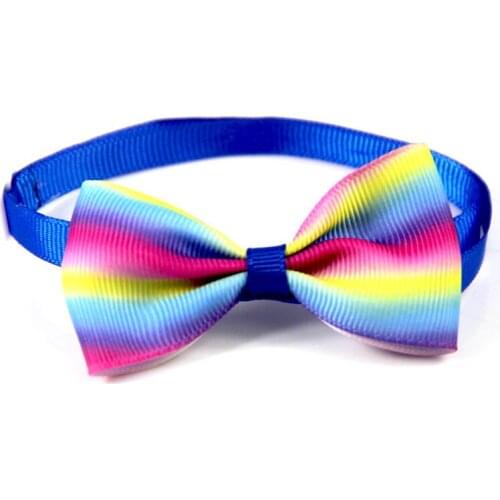 300PCS / LOT Pet Bow Tie With Adjustable Collar For Pet Dog Tie Collar Cat Dog Grooming Accessories