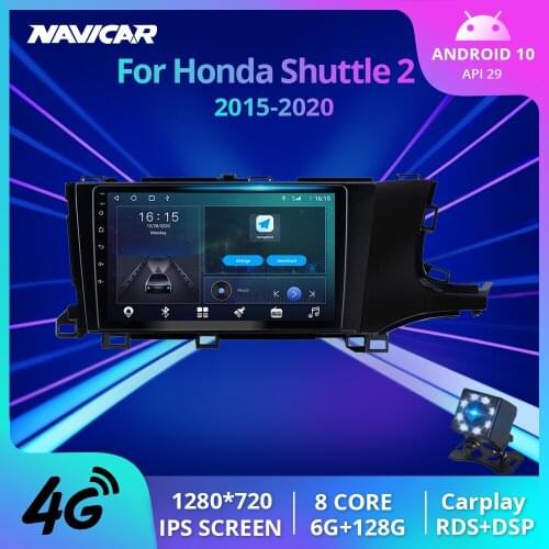 2Din Android10 Car Radio For Honda Shuttle 2 2015-2020 Auto Radio Car Receiver GPS Navigation DSP Car Multimedia Player Carplay