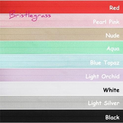 BRISTLEGRASS Wholesale 50 Yard 1-1/2" 40mm Shiny FOE Foldover Elastic Spandex Satin Band Hair Tie Headband Dress DIY Sewing Trim