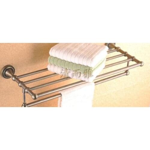 Clean and elegant bathroom towel bar serves a full European antique copper bathroom accessories 611R