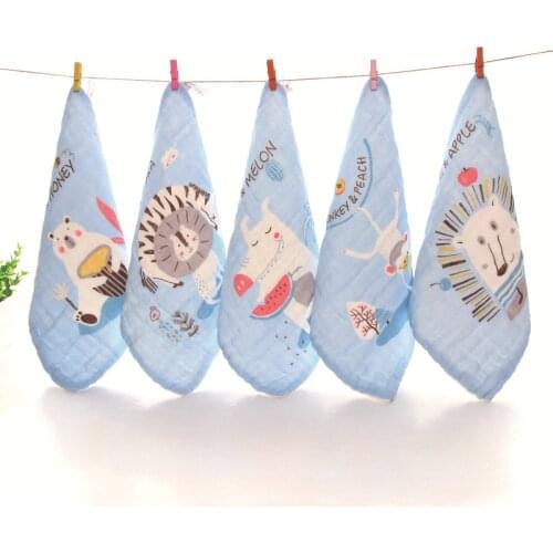 Baby Muslin Washcloths Reusable for Sensitive Skin Soft Cotton Bath Bibs Newborn Infant Washing Cloth Wipes Face Towels