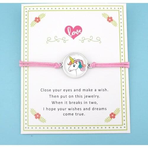 Friendship Gift for Girls Engagement Wedding Bridesmaid Gift Sliver Unicorn Charm Bracelets for Women