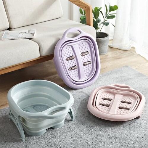 VIP exclusive Household Foldable Footbath Massage Bucket Soaking Bucket Folding Basin Spa Foot Bath Bucket Sauna Bathtub