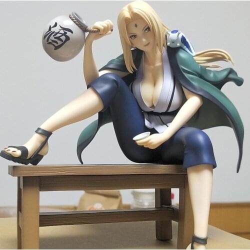 Japanese Anime Naruto Uchiha MegaHouse Tsunade PVC Action Figure Toy Sexy Girl Statue Adult Collectible Model Doll Gifts 16cm