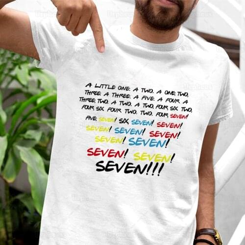 Monica Seven Seven Seven Funny Friends Quote Tshirt Friends Tv Show Print Funny Shirt Top Tees 100% Cotton Material
