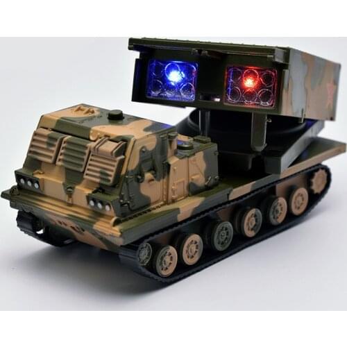 Exquisite gift 1:32 military tank missile car model,simulation die-cast sound and light childrens toy model,free shipping