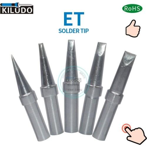 KILUDO 5 pcs Weller WES51 Lead Iron Tip soldering station for WES51 WESD51 PES51 ETA ETB ETC ETD ETT
