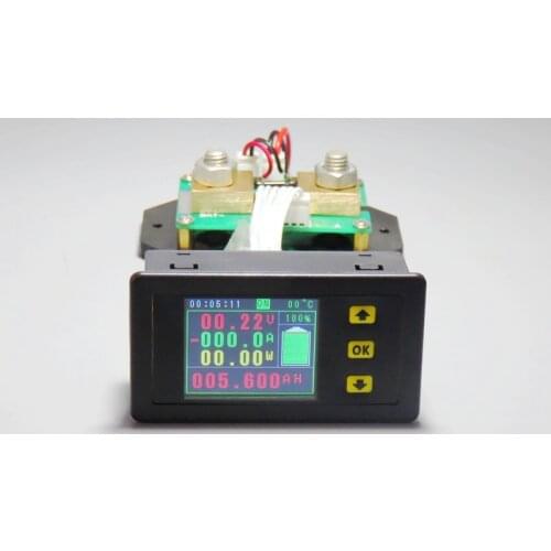 DC 120v 100A 200A 500A LCD Combo Meter Voltage current KWh Watt Meter 12v 24v 48v 96V Battery Capacity Power monitoring