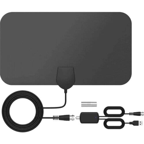 Indoor TV Antenna, TV Antenna HD Indoor Digital Antenna With Amplifier DTMB Receiving Film Antenna Supports 4K 1080P TV