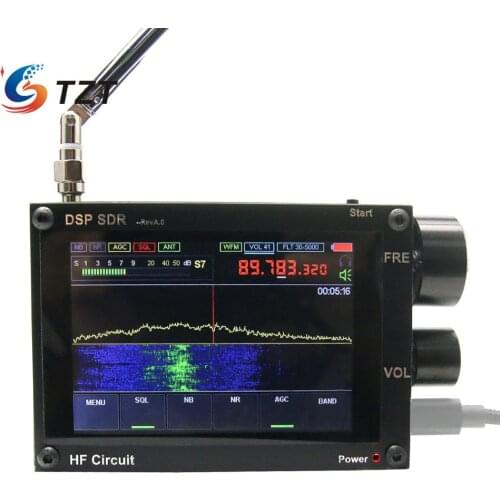 3.5 Inch 50KHz-2GHz Malachite DSP SDR Receiver Malahit SDR Shortwave Radio Receiver Nice Sound Two Speaker AM SSB NFM WFM