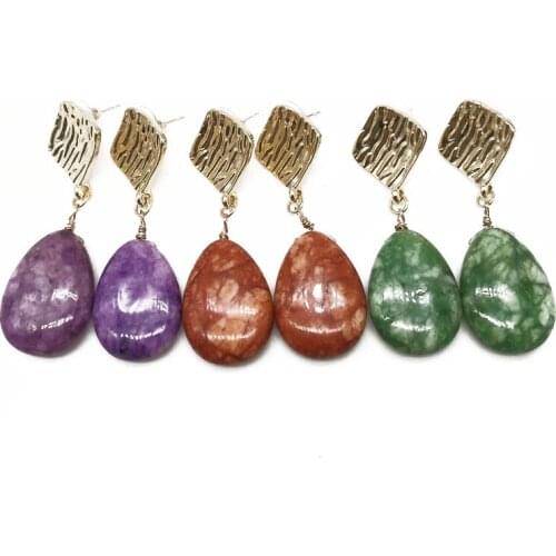 Cute Terdrop Drop Green Purple Orange Sweet Earring Party Holiday New For Women