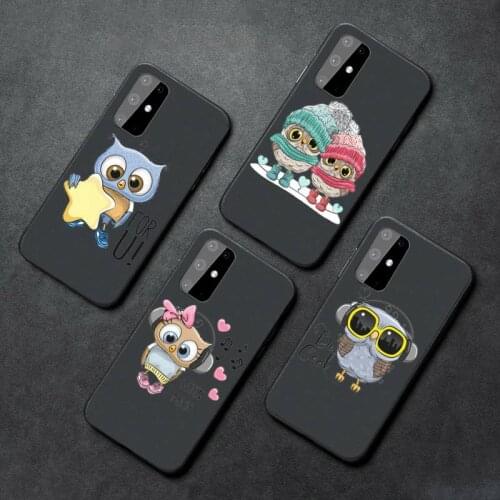 Cartoon Girl Gifts Cute Owl lovers Phone Case For Samsung A32 A51 A52 A71 A50 A12 A21S S10 S20 S21 Plus Fe Ultra