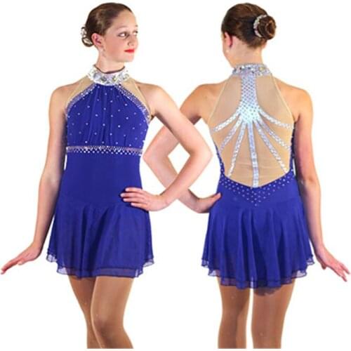 Girls Figure Skating Dresses Elegant New Brand Competition Ice Figure Skating Dress Children DR3514