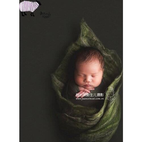 Newborn Photography Props Wool Blanket Baby Girl Boy Photo Shoot Studio Posing Stretch Wraps Backdrop bebe fotoshooting Props