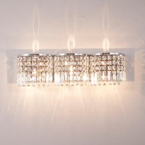 Crystal Wall Light Decorate Wall Mount Lights Hollywood Style led Vanity Mirror Lights Modern Wall Lamp Crystal Wall Sconce Home