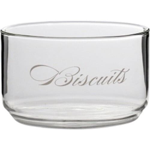 Nordic Glass Without Lid Salad Bowl Transparent Heat-Resistant Fruit Bowl Household Dessert Storage Supplies