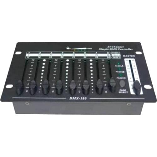 Stage lighting 24-channel wireless console battery mini DMX512 console par light dyeing light dimming console