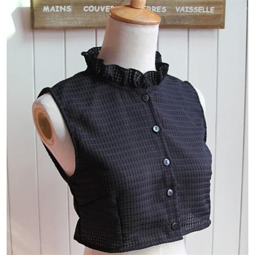Fashion Womens Girls Detachable Lapel Shirt False Collar Choker Necklace organza fake shirt collar women decoration Latest