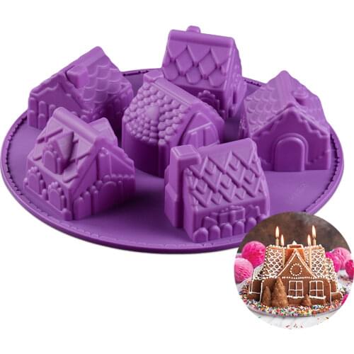 SILIKOLOVE Gingerbread House Molds for Baking Cake Mold