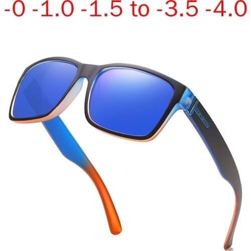 Sports Tr90 Frame Mirror Myopia Polarized Sunglasses Prescription Sun Glasses Custom Made Minus Prescription Lens -1 To -6 NX