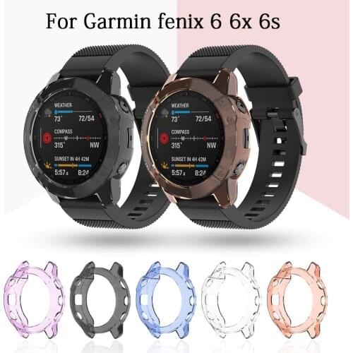 Ultra thin Case Cover For Garmin 6 Smart Watch belt Soft TPU Protection Silicone Case For Fenix 6 6S 6X Pro Smart Accessories
