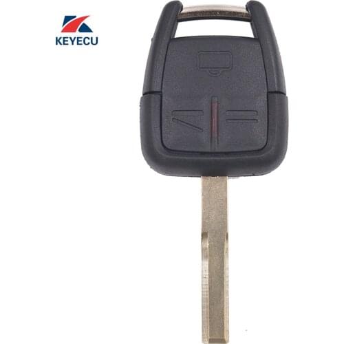 KEYECU Replacement Remote Car Key Shell Case Fob 3 Button for Opel Vauxhall Vectra Zafira Omega Astra (Shell Only)