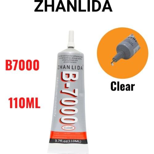 Zhanlida B7000 110ML Clear Contact Phone Frame Repair Adhesive Multipurpose DIY Resin Jewelry Glue With Precision Applicator Tip