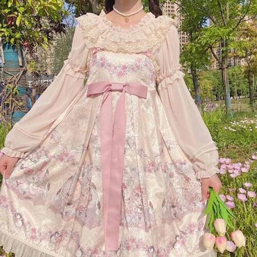 2021 Spring Summer Women Cute Kawaii Crop Tops Ruffled Collar With Lace Ruffles White Female Blouse Lantern Sleeve Lolita Blusas