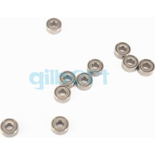 10pcs 1.5 x 4 x 2mm Micro Shielded Deep Groove Ball 681xZZ Model Radial Bearing