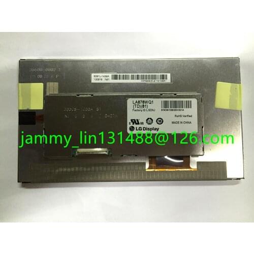 LA070WQ1(TD)(02) LA070WQ1(TD)(01) LA070WQ1 LA070WQ1-TD01 Brand New Original 7.0" inch LCD Display for Car GPS Navigation by L.G
