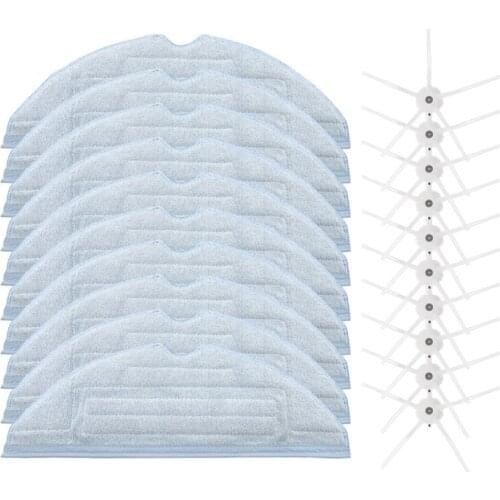 20Pack Mopping Cloths Side Brush for Xiaomi Roborock S7 T7S T7Plus T7Splus Robot Vacuum Cleaner Spare Parts