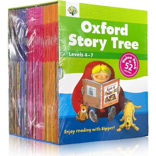 52 Books 4-7 Level Oxford Story Tree kid English Story Picture Book Educational Toys for Children Picture Story Learning English