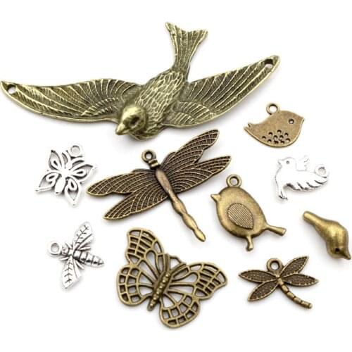 19x16mm 30pcs Antique Silver Plated Bronze Plated Dragonfly Handmade Charms Pendant:DIY for bracelet necklace