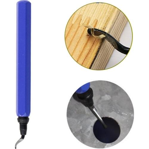 Deburring Handle Burr Scraper Metal Repair DIY Edge Cutter Tool Deburr Blades Remover Hand Trimming Knife for Wood Plastic