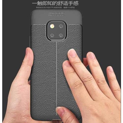 Huawei Mate 20 Pro Lichee Case Colored Silicone TPU Skin Back Cover Phone Case for Huawei Mate 20 Pro Phone Cover Protector