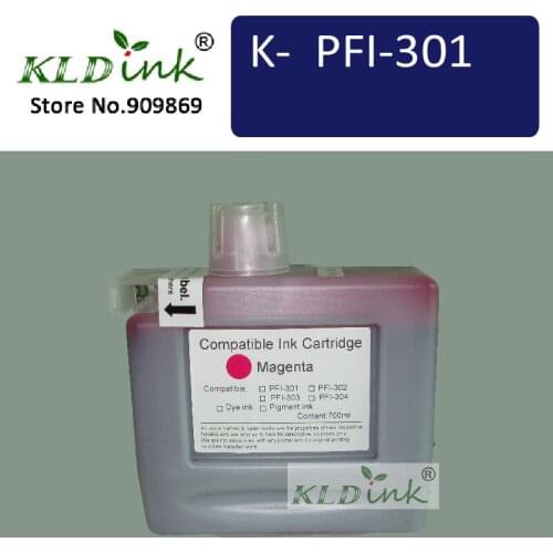 KLDINK - PFI-301M Magenta Ink Cartridge ( PFI 301 1488B001 Ink) for imagePROGRAF ipf8000 printer