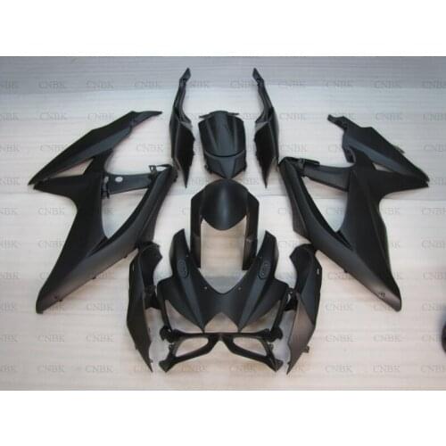 For Suzuki GSXR600 2008 - 2010 K8 Plastic Fairings GSXR 600 2010 Black Fairing GSXR600 2008 Bodywork Unpainted