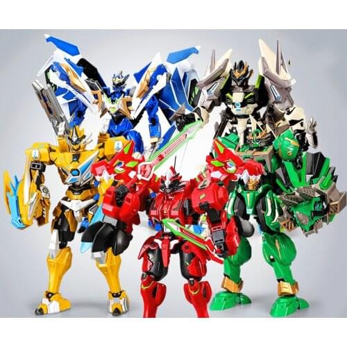 Dragon Force 3 Dragon Soul Awakening Transformation Dinosaur Mechanical Beast Card Childrens Toys with Doll Set