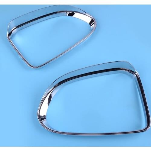 DWCX 2PCS High Reliability ABS Car Rearview Mirror Rain Eyebrow Cover Trim Fit for Hyundai Santa Fe 2019