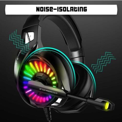 A20 Ergonomic Head-mounted Computer Gaming Headset Black Marquee Three-plug Version / With Conversion Cable Support Dropship