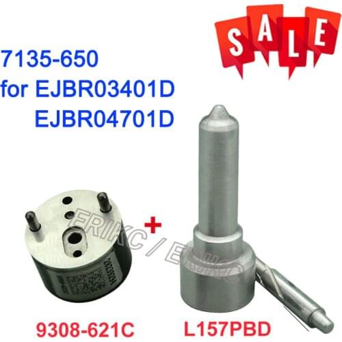 ERIKC 7135-650 (L157PBD+9308-621C) Injector Repair Kits Including Fuel Nozzle And Control Valve For SSANGYONG Kyron EJBR04701D