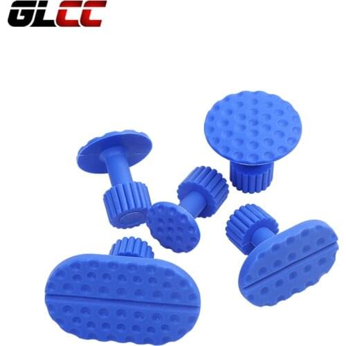 GLCC 5pcs DIY Glue Tabs PDR Auto Body Pulling Paintless Dent Repair Tools Fungus Suction Cup Suckers for Remove Hail Pits Dent