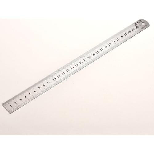 Stainless Steel Metal Ruler Metric Rule Precision Double Sided Measuring Tool 30cm Wholesale
