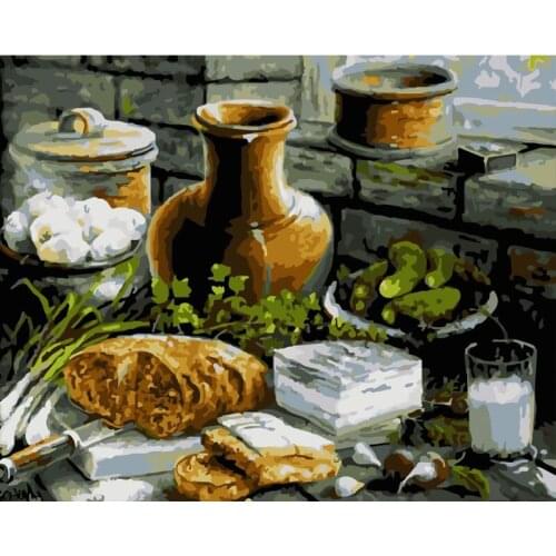 Hot sale diy Painting By Numbers Oil Diy Pictures trees On Canvas No Frame digital painting wall decor