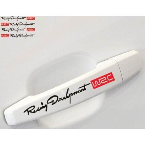 Door Handle Stickers And Decals Car styling For TOYOTA RAV4 C-HR COROLLA CROWN REIZ PRIUS COROLLA VIOS LAND CRUISER PRADO