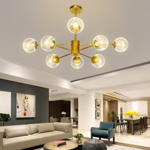 Nordic LED Chandelier Modern Minimalist Lamp Bedroom Chandelier Light Personalized Living Room Lights Fixture Pendant Lamp